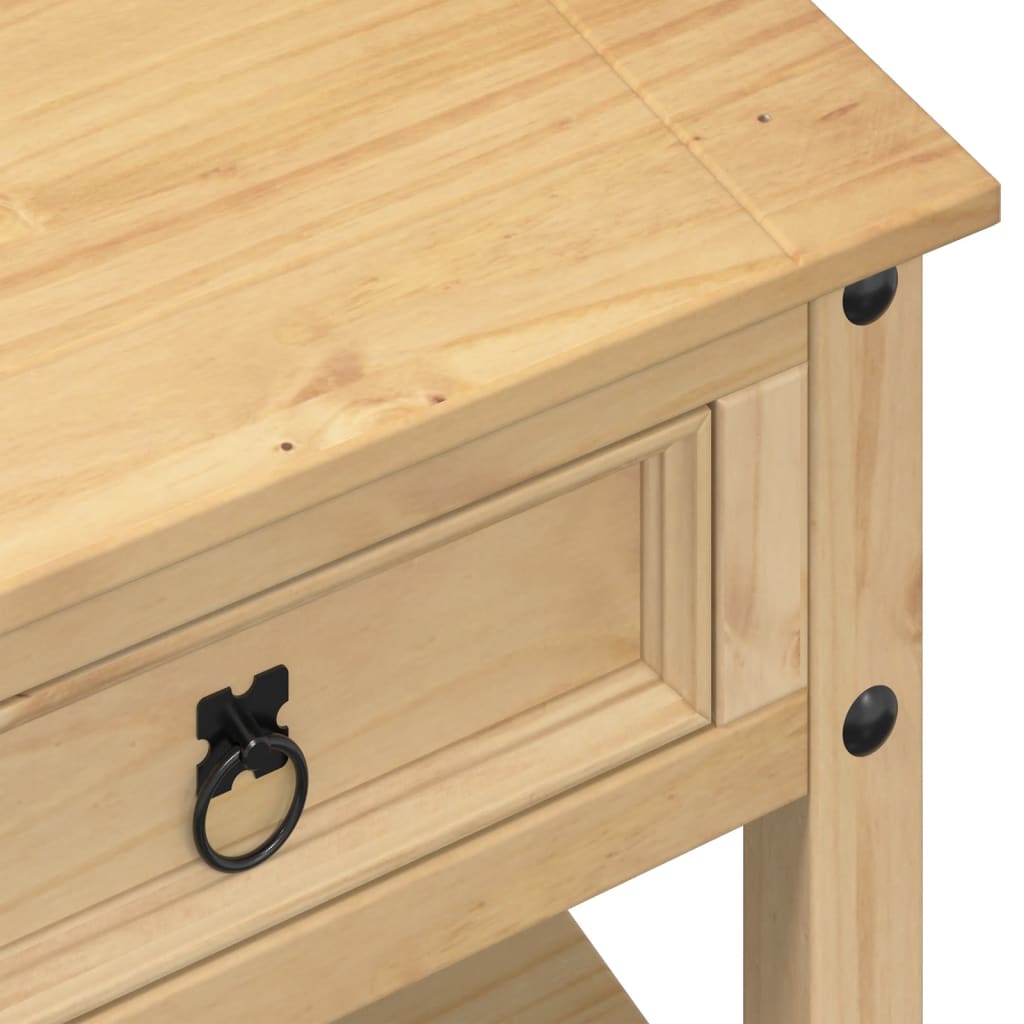 vidaXL Măsuță de cafea cu sertare Corona, 100x48x45 cm, lemn masiv pin