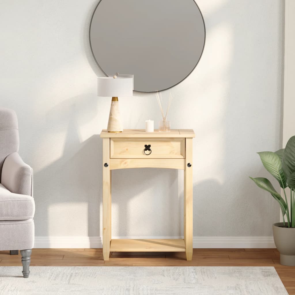 vidaXL Măsuță consolă Corona, 55x35x73 cm, lemn masiv de pin vidaXL Măsuță consolă Corona, 55x35x73 cm, lemn masiv de pin