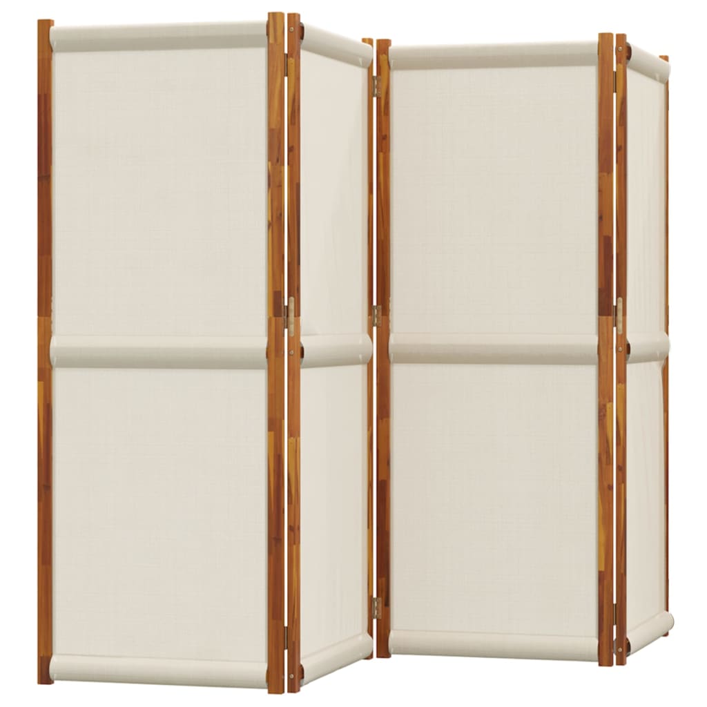 vidaXL Paravan de cameră cu 4 panouri, gri deschis, 280x180 cm vidaXL Paravan de cameră cu 4 panouri, gri deschis, 280x180 cm