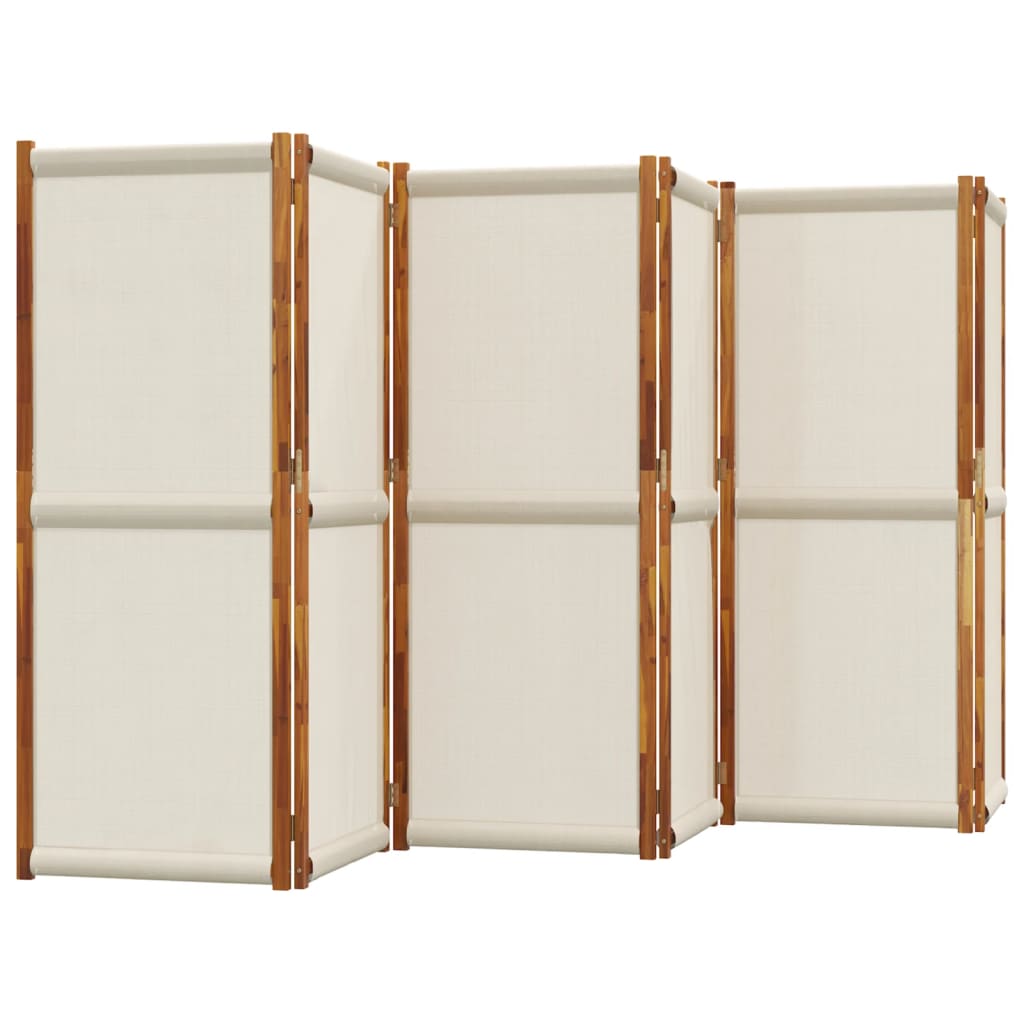 vidaXL Paravan de cameră cu 6 panouri, gri deschis, 420x180 cm