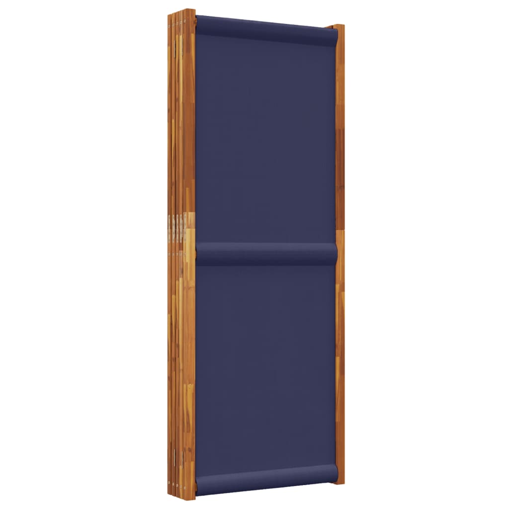 vidaXL Paravan de cameră cu 5 panouri, albastru închis, 350x180 cm vidaXL Paravan de cameră cu 5 panouri, albastru închis, 350x180 cm