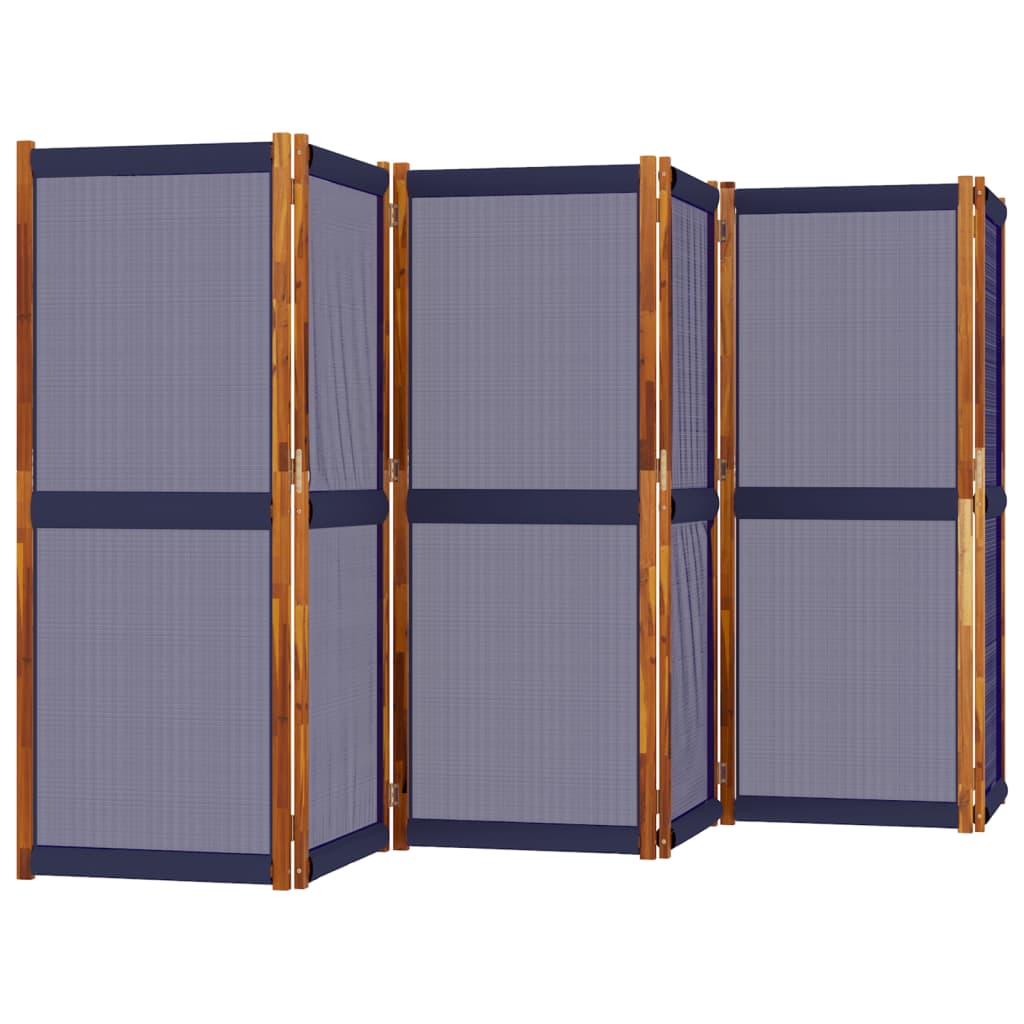 vidaXL Paravan de cameră cu 6 panouri, albastru închis, 420x180 cm vidaXL Paravan de cameră cu 6 panouri, albastru închis, 420x180 cm