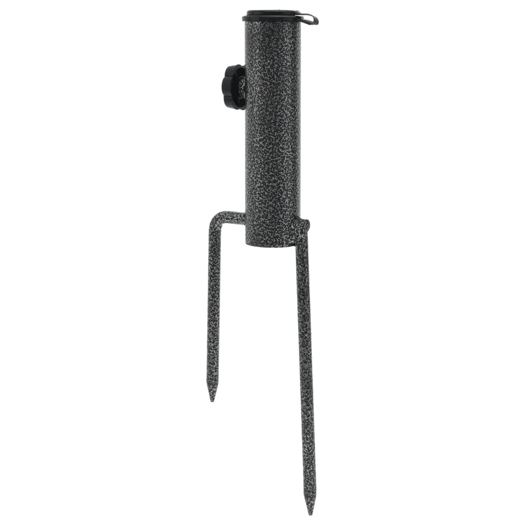 vidaXL Suporturi de umbrelă cu țăruși, 2 buc. 9x35 cm oțel galvanizat vidaXL Suporturi de umbrelă cu țăruși, 2 buc. 9x35 cm oțel galvanizat