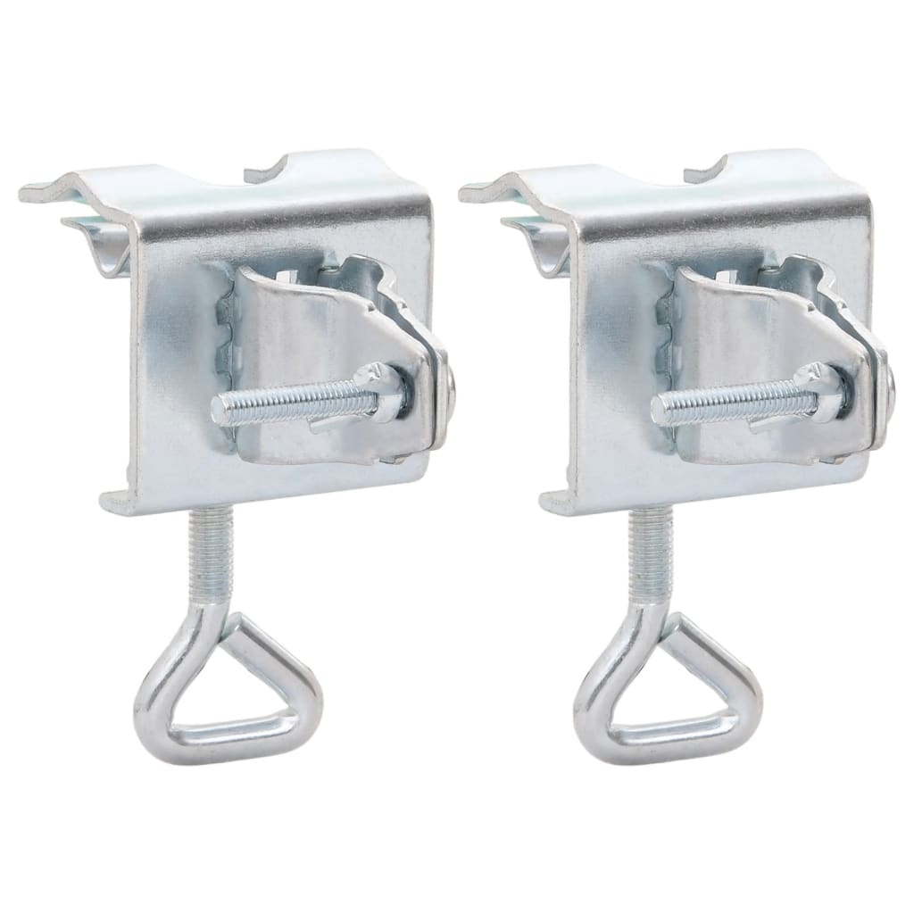 vidaXL Cleme umbrelă pentru balcon, 2 buc., 32 mm, oțel galvanizat vidaXL Cleme umbrelă pentru balcon, 2 buc., 32 mm, oțel galvanizat