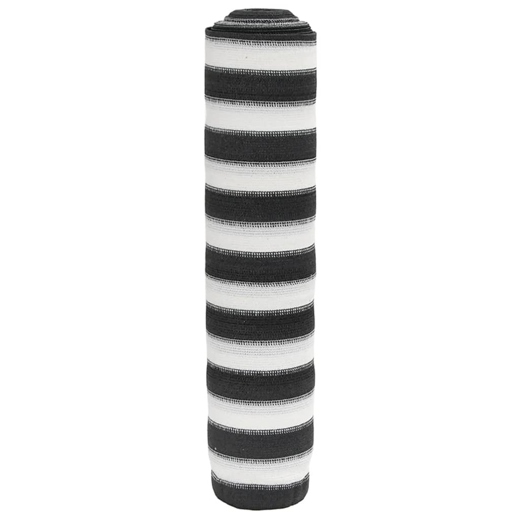 vidaXL Plasă protecție intimitate, antracit/alb, 1x25 m, HDPE, 75 g/m²