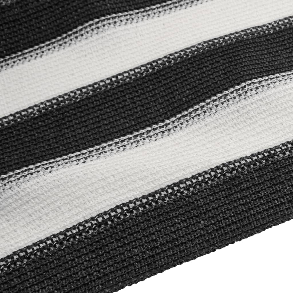vidaXL Plasă protecție intimitate antracit/alb 1,2x25 m HDPE 75 g/m² vidaXL Plasă protecție intimitate antracit/alb 1,2x25 m HDPE 75 g/m²