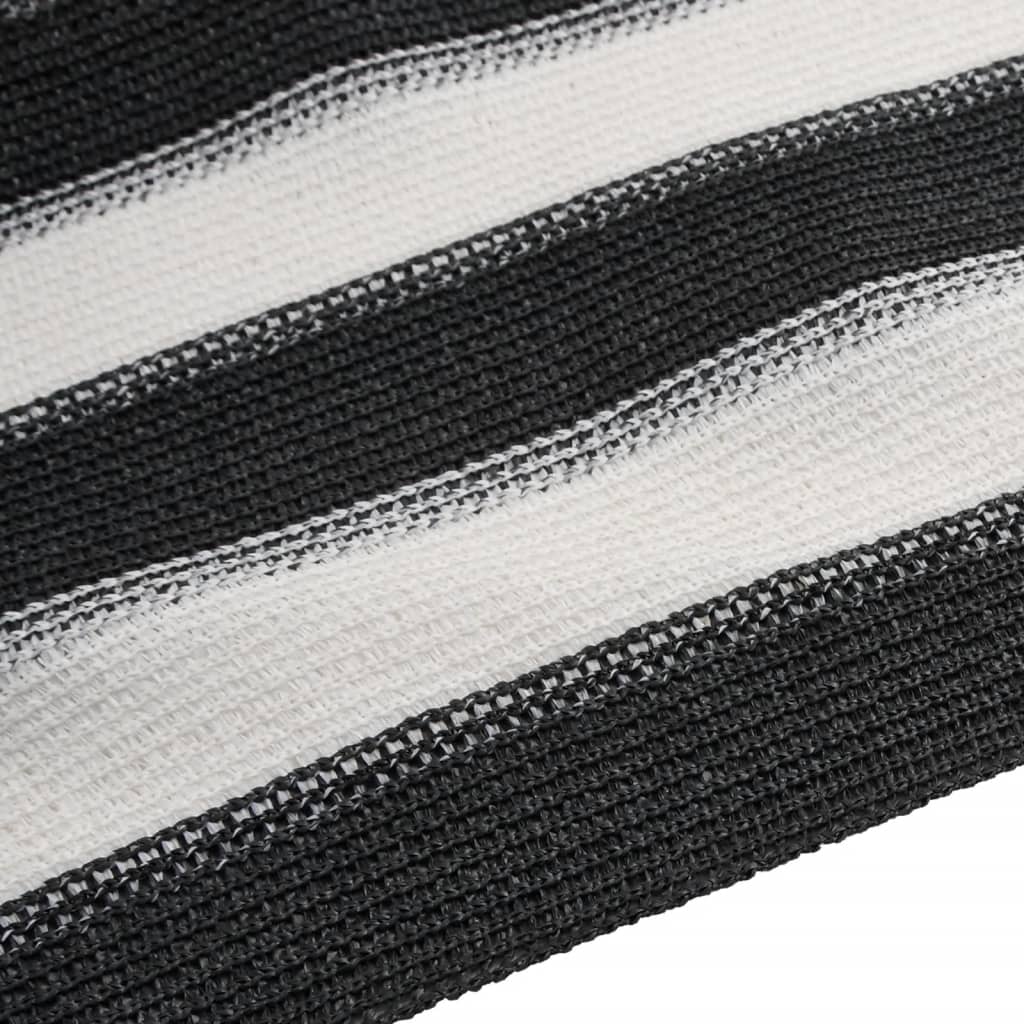 vidaXL Plasă protecție intimitate antracit/alb 1,5x10 m HDPE 75 g/m²