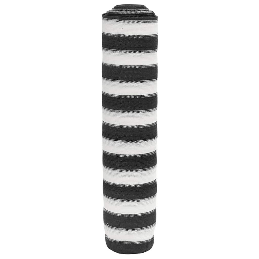 vidaXL Plasă protecție intimitate, antracit/alb, 2x25 m, HDPE, 75 g/m²