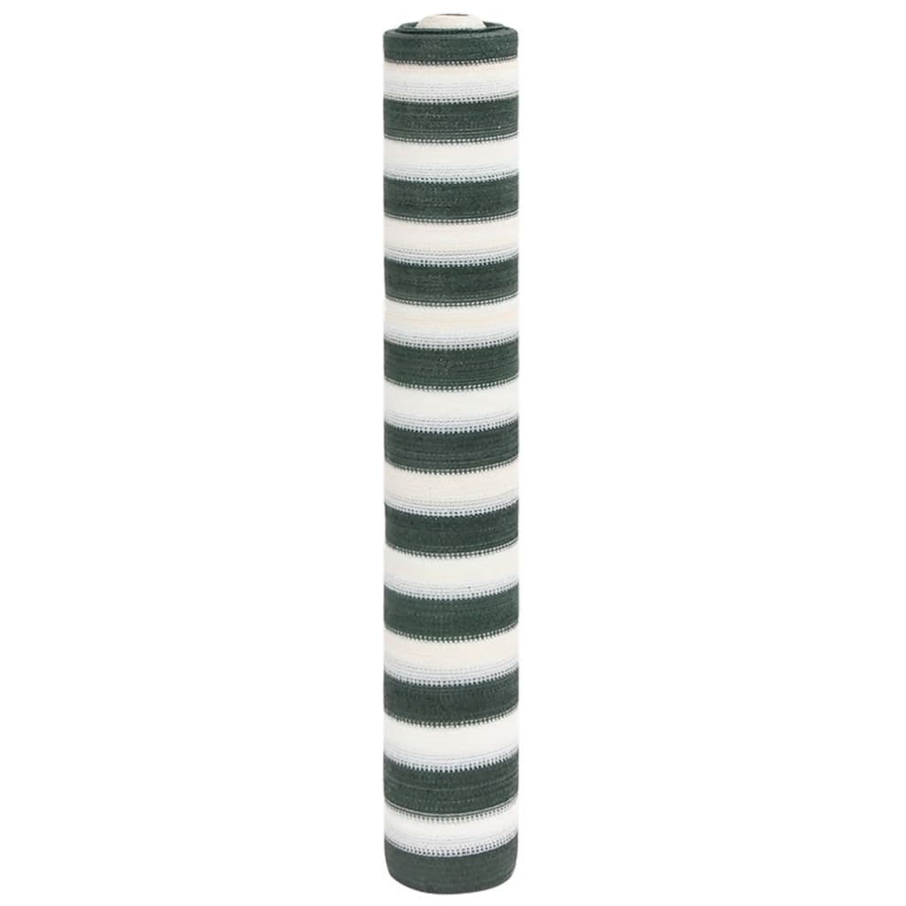 vidaXL Plasă protecție intimitate, verde/alb, 1,2x10 m, HDPE, 75 g/m²