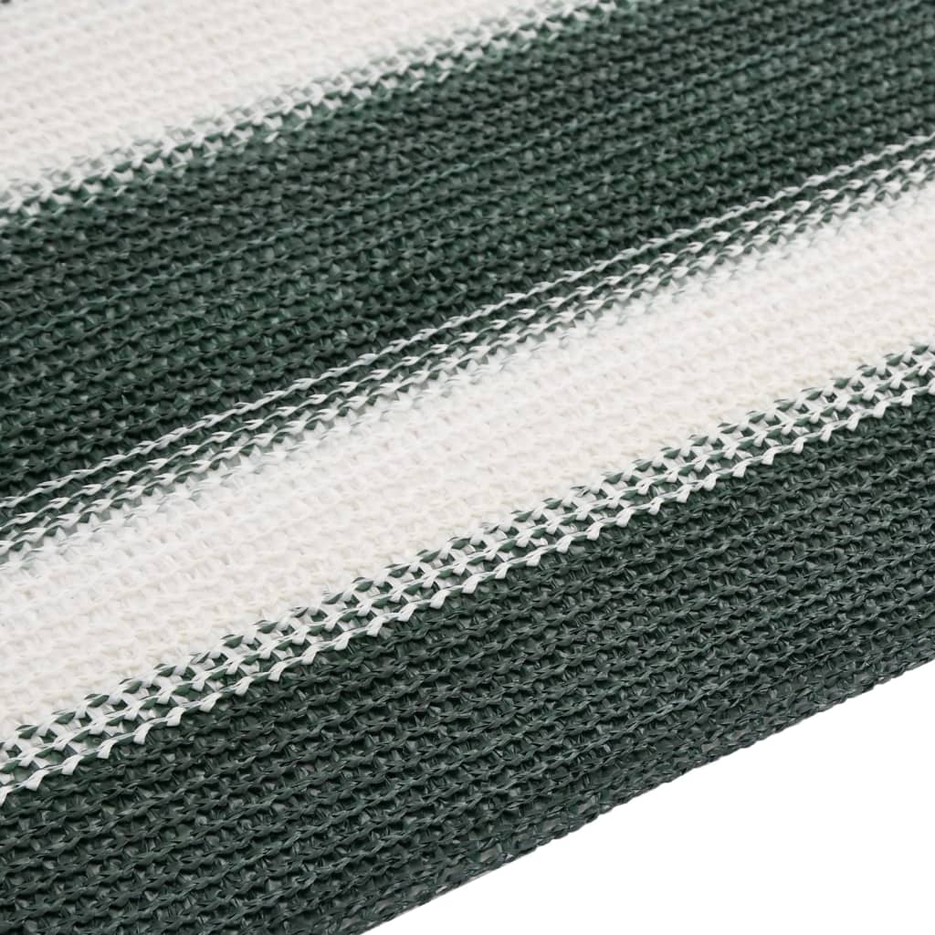 vidaXL Plasă protecție intimitate, verde/alb, 1,2x25 m, HDPE, 75 g/m²