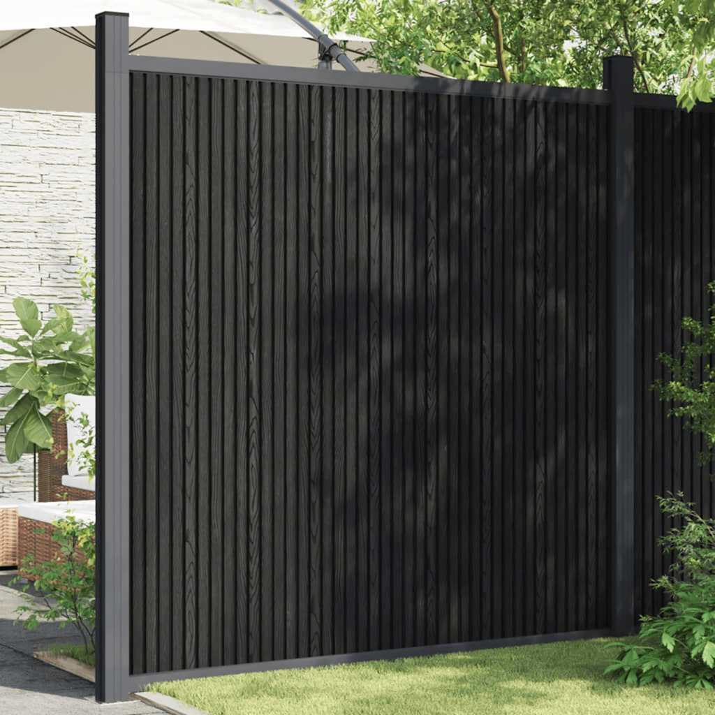 vidaXL Panouri de gard, gri, 173x186 cm, WPC vidaXL Panouri de gard, gri, 173x186 cm, WPC