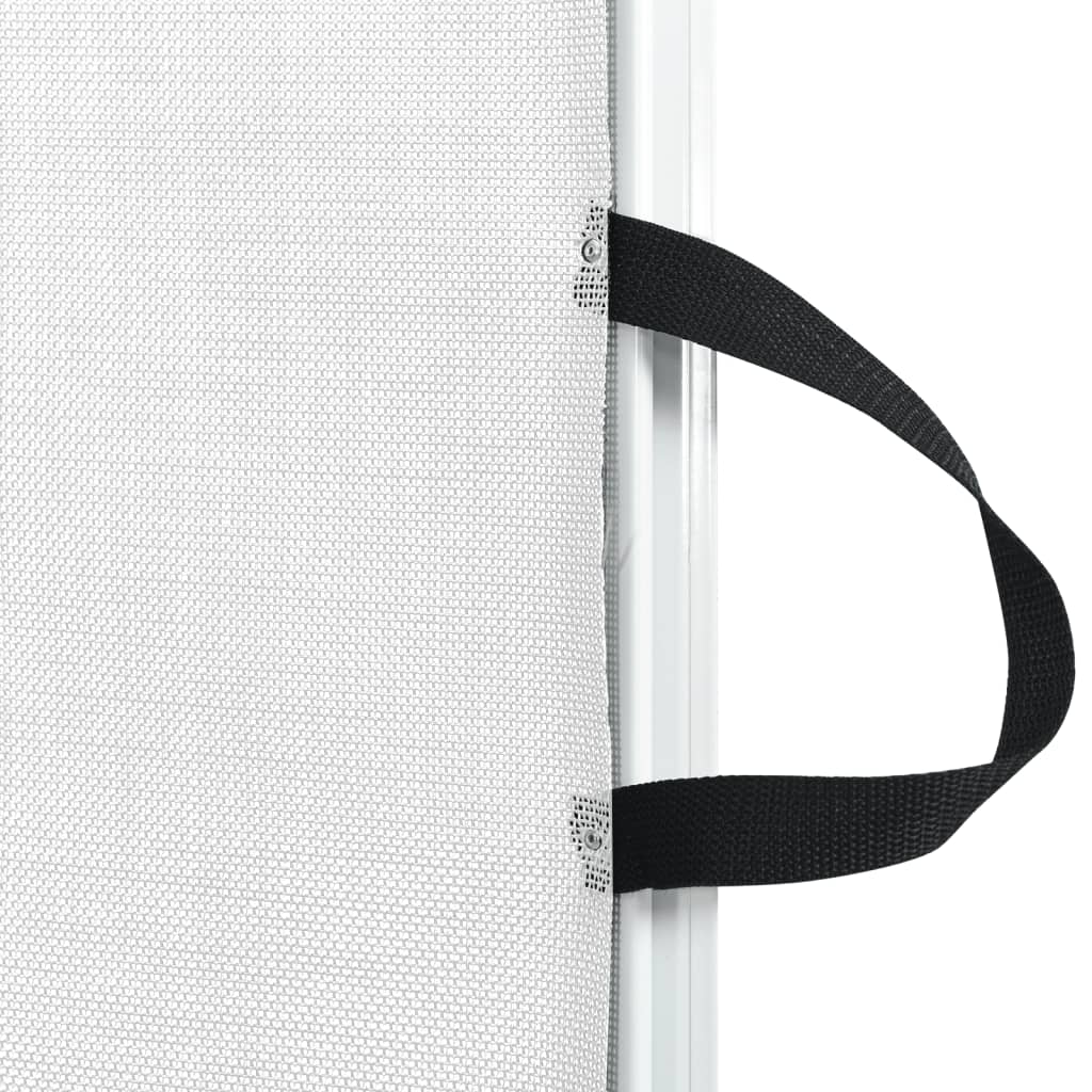 vidaXL Poartă retractabilă animale de companie, alb, 117,5x125 cm vidaXL Poartă retractabilă animale de companie, alb, 117,5x125 cm