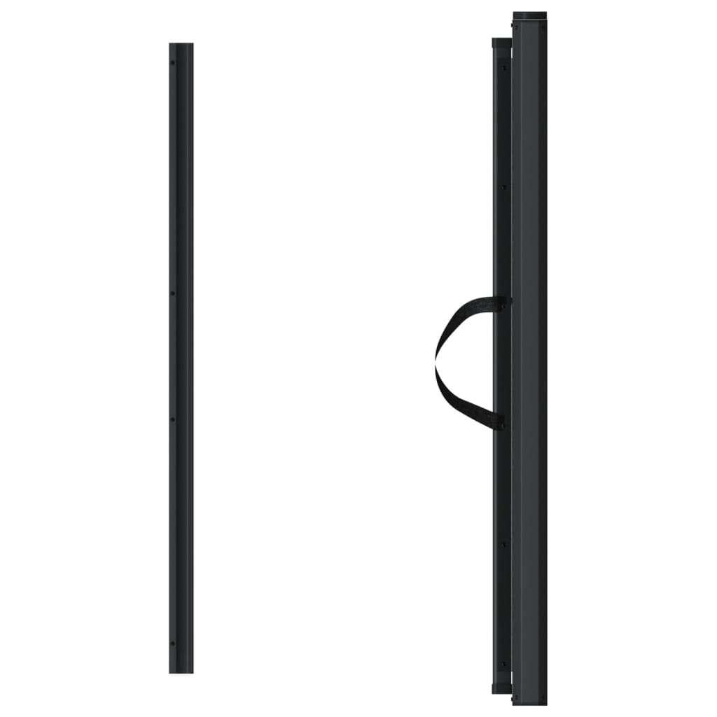 vidaXL Poartă retractabilă animale de companie, negru, 82,5x125 cm vidaXL Poartă retractabilă animale de companie, negru, 82,5x125 cm