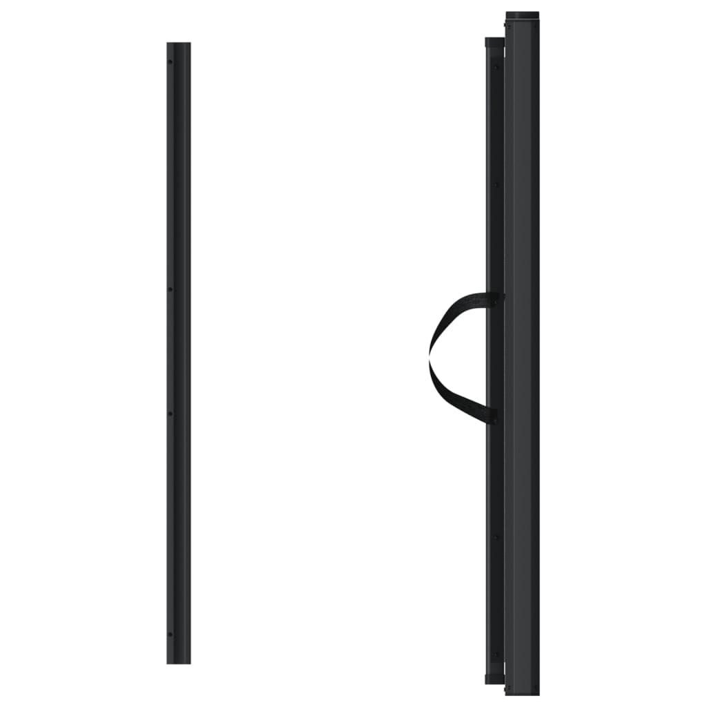 vidaXL Poartă retractabilă animale de companie, negru, 117,5x125 cm vidaXL Poartă retractabilă animale de companie, negru, 117,5x125 cm