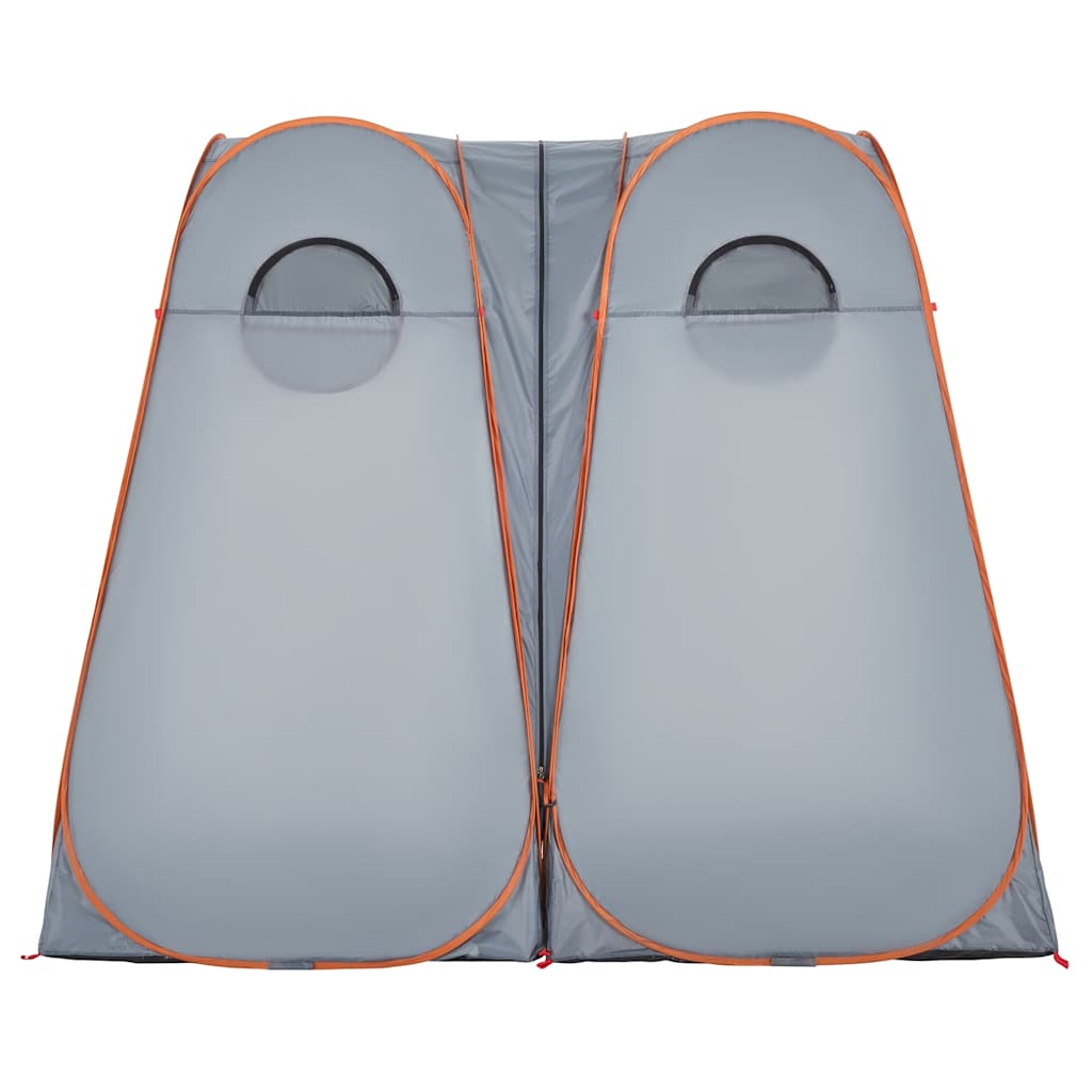 vidaXL Cort de intimitate pop-up, gri și portocaliu, impermeabil vidaXL Cort de intimitate pop-up, gri și portocaliu, impermeabil