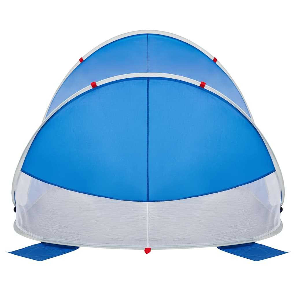 vidaXL Cort de plajă pop-up, albastru azur, rezistent la apă
