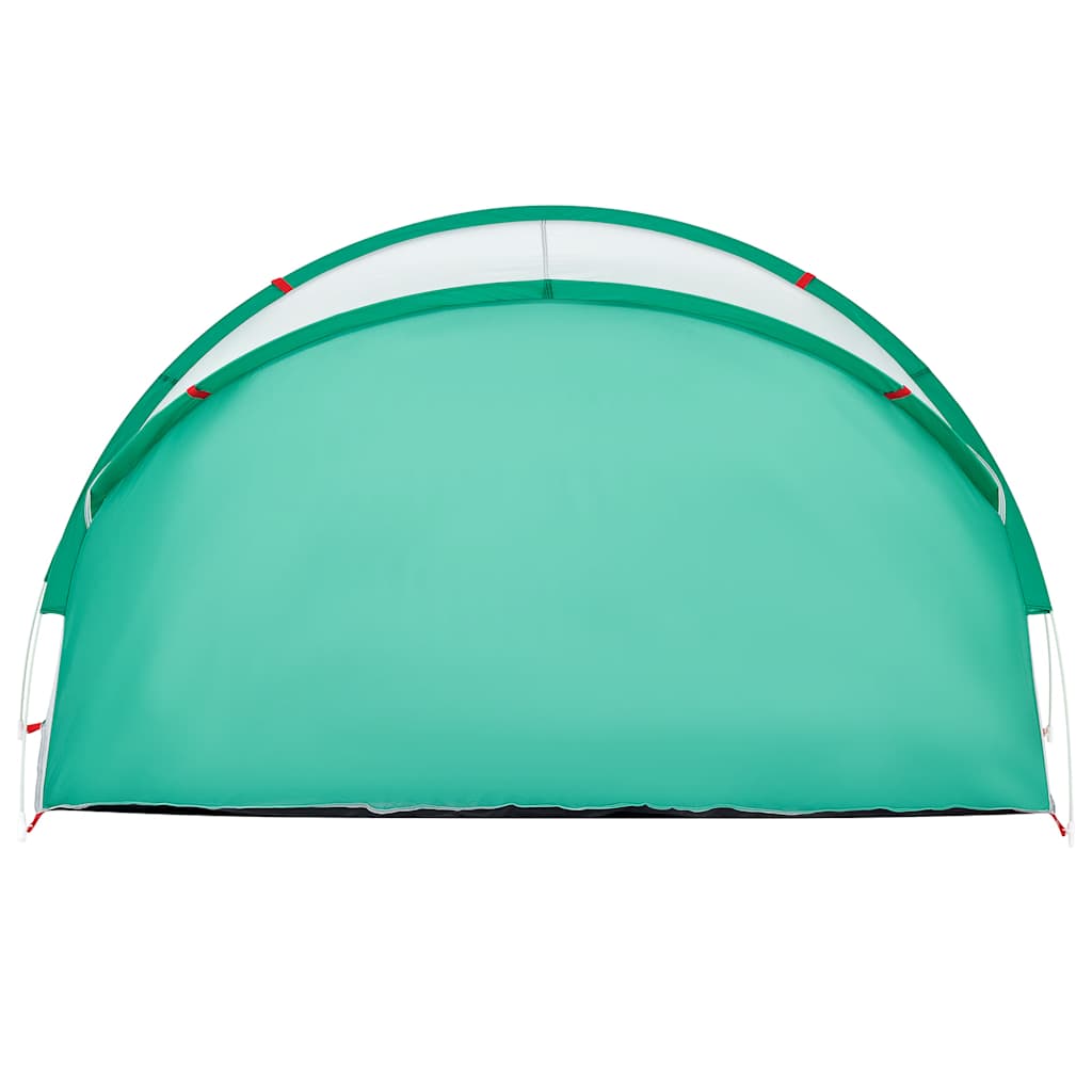 vidaXL Cort de plajă pop-up, verde marin, impermeabil