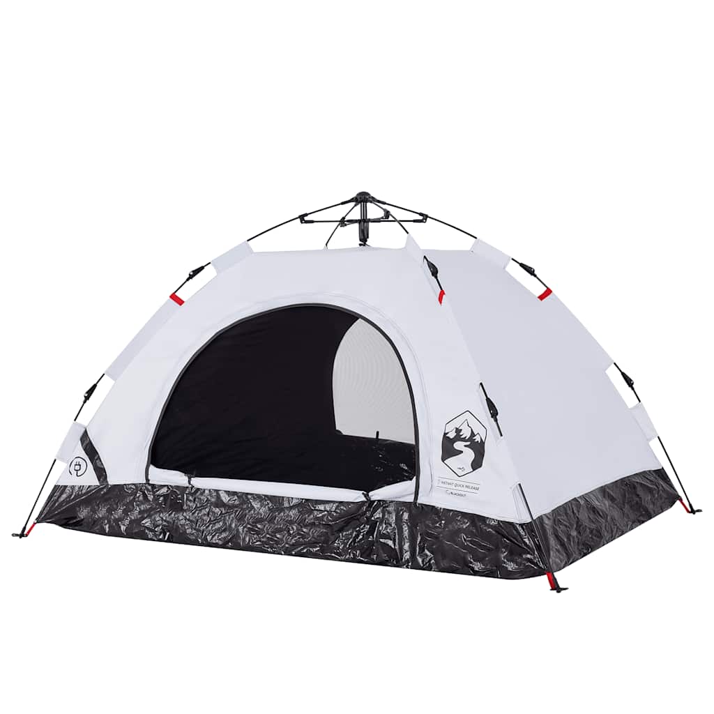 vidaXL Cort de camping 2 persoane, alb opac, setare rapidă, țesătură vidaXL Cort de camping 2 persoane, alb opac, setare rapidă, țesătură