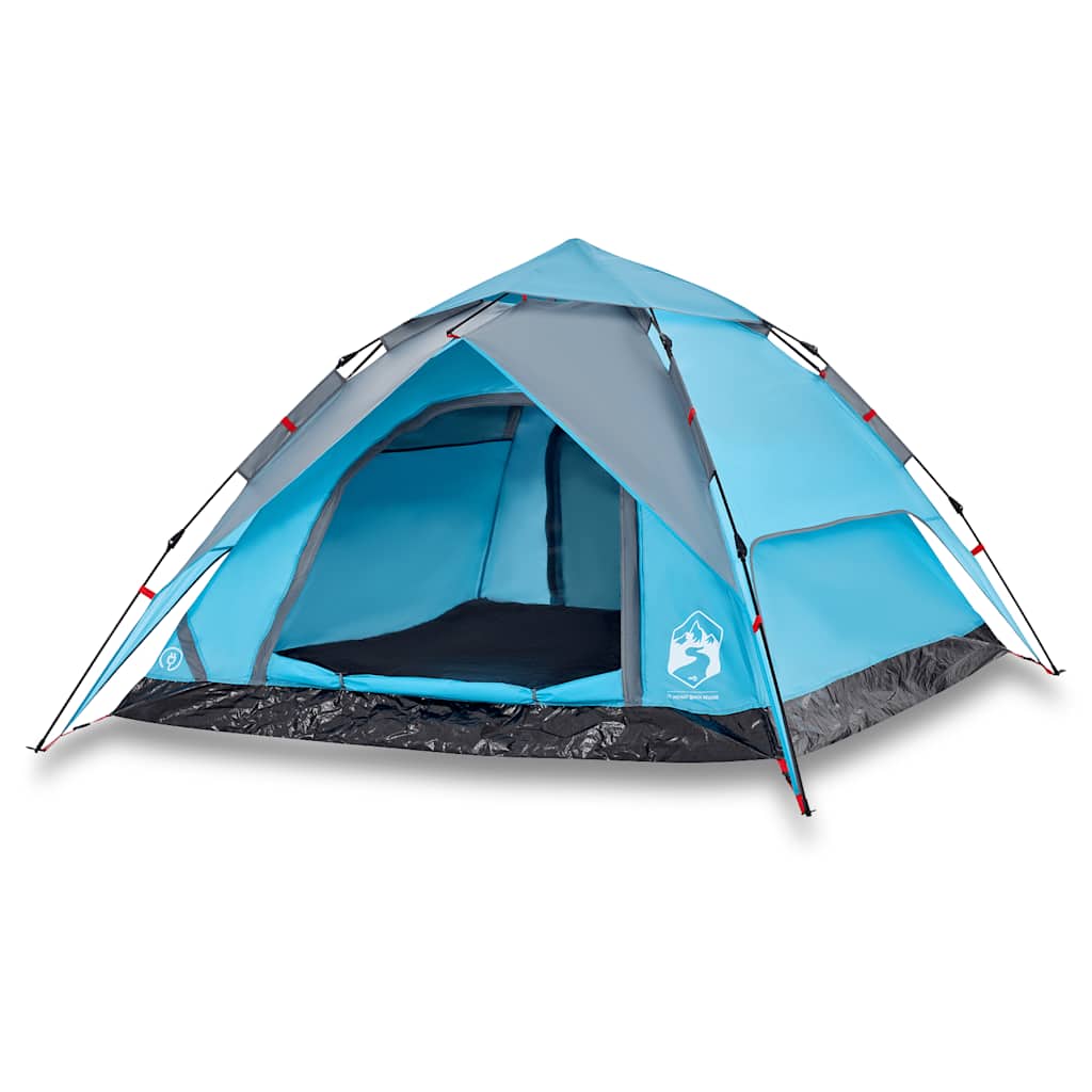 vidaXL Cort de camping cupolă 4 persoane, setare rapidă, albastru