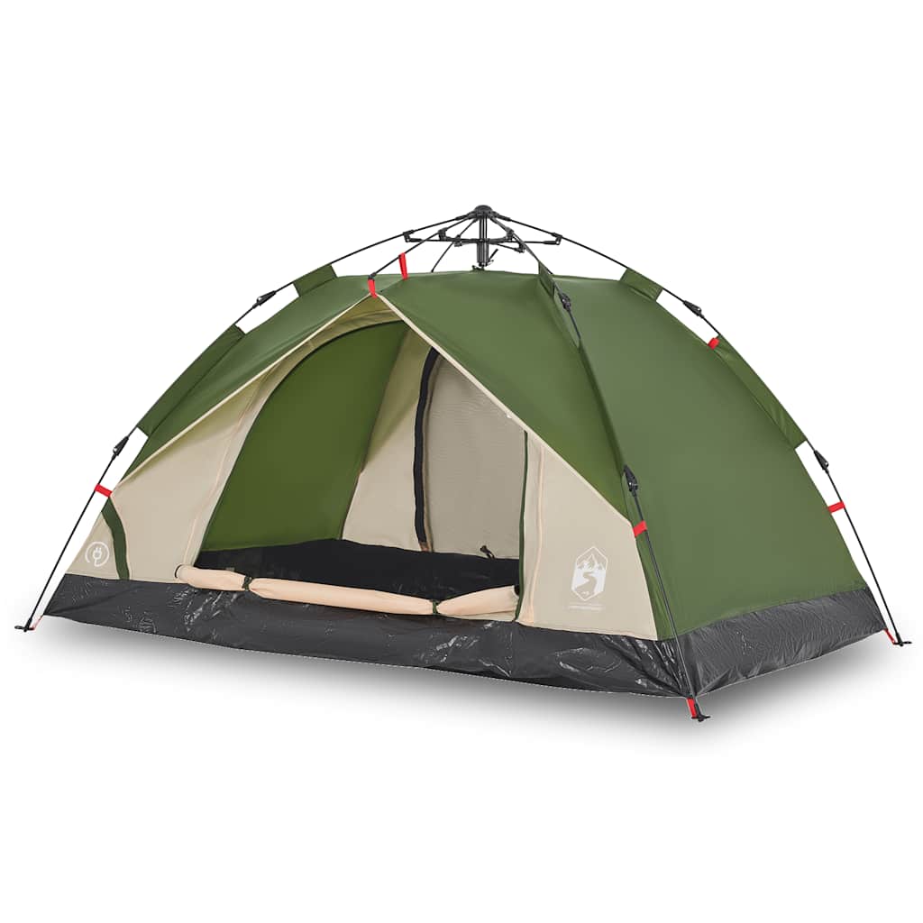 vidaXL Cort de camping cupolă 2 persoane, setare rapidă, verde vidaXL Cort de camping cupolă 2 persoane, setare rapidă, verde