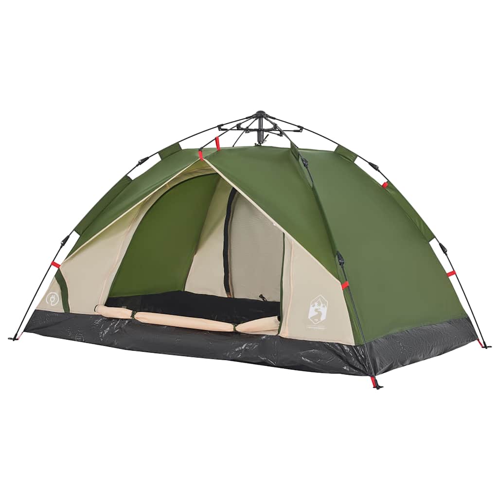 vidaXL Cort de camping cupolă 2 persoane, setare rapidă, verde vidaXL Cort de camping cupolă 2 persoane, setare rapidă, verde