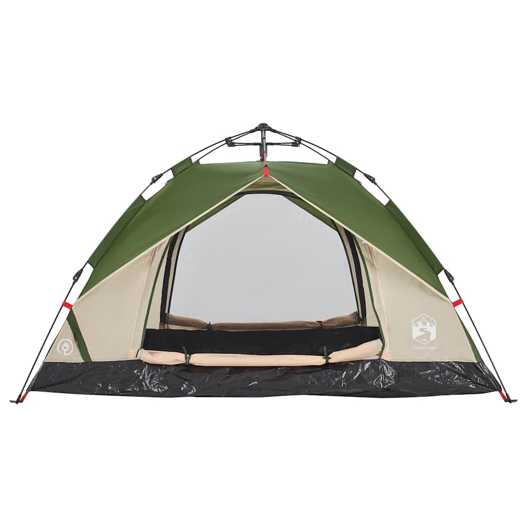 vidaXL Cort de camping cupolă 2 persoane, setare rapidă, verde vidaXL Cort de camping cupolă 2 persoane, setare rapidă, verde