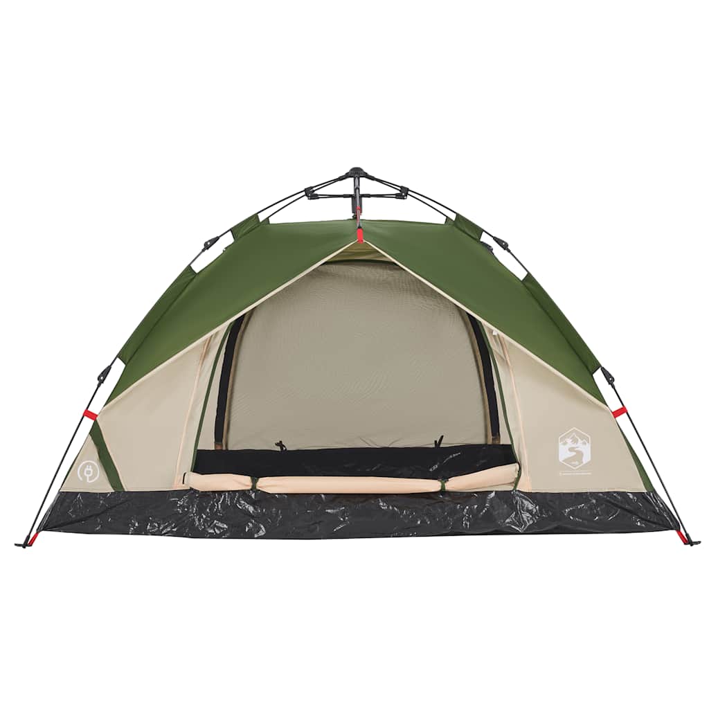 vidaXL Cort de camping cupolă 2 persoane, setare rapidă, verde vidaXL Cort de camping cupolă 2 persoane, setare rapidă, verde
