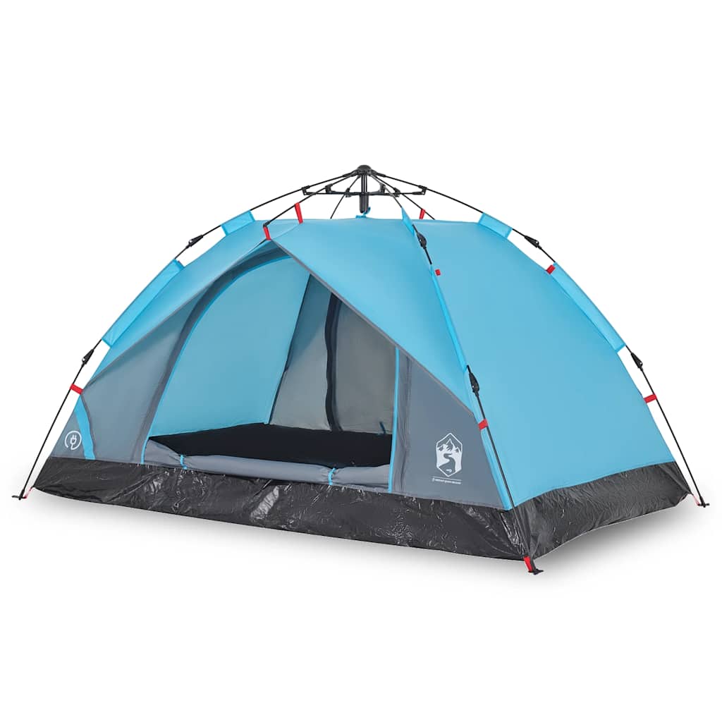 vidaXL Cort de camping cupolă 2 persoane, setare rapidă, albastru vidaXL Cort de camping cupolă 2 persoane, setare rapidă, albastru