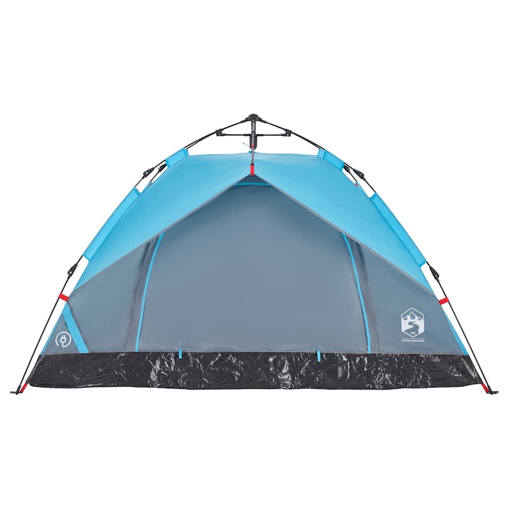 vidaXL Cort de camping cupolă 3 persoane, setare rapidă, albastru vidaXL Cort de camping cupolă 3 persoane, setare rapidă, albastru