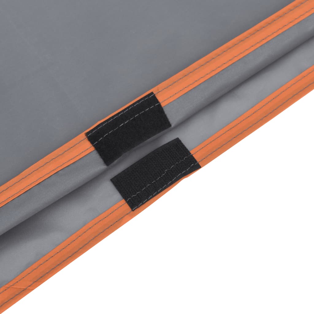 vidaXL Poncho ploaie cu glugă design 2 în 1 gri/portocaliu 223x145 cm vidaXL Poncho ploaie cu glugă design 2 în 1 gri/portocaliu 223x145 cm
