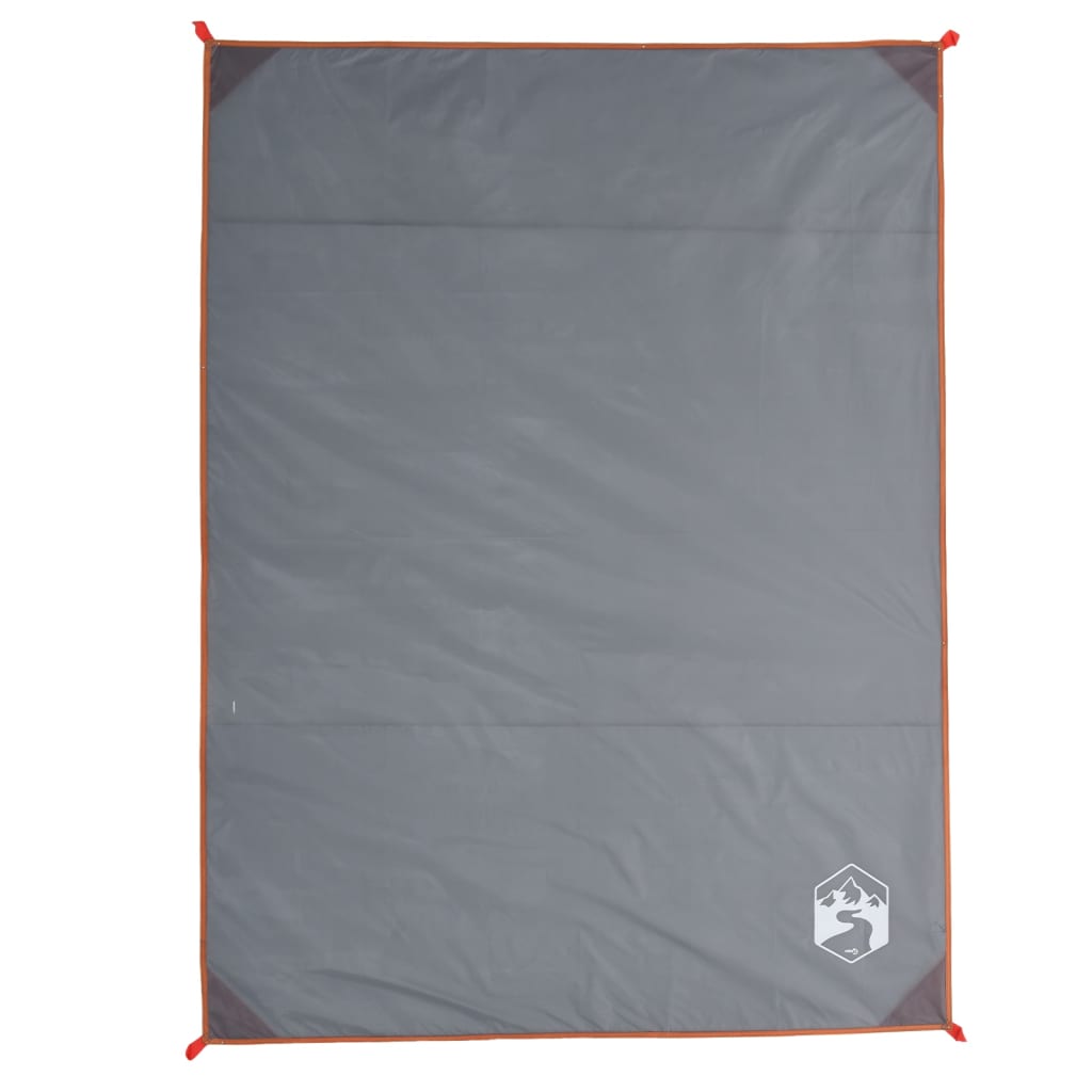 vidaXL Pătură de picnic cu țăruși, gri și portocaliu, 205x155 cm vidaXL Pătură de picnic cu țăruși, gri și portocaliu, 205x155 cm