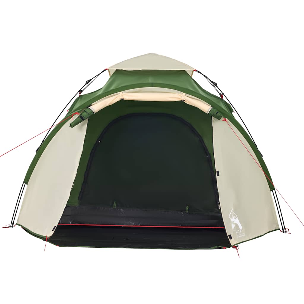 vidaXL Cort de camping cupolă 3 persoane, setare rapidă, verde vidaXL Cort de camping cupolă 3 persoane, setare rapidă, verde