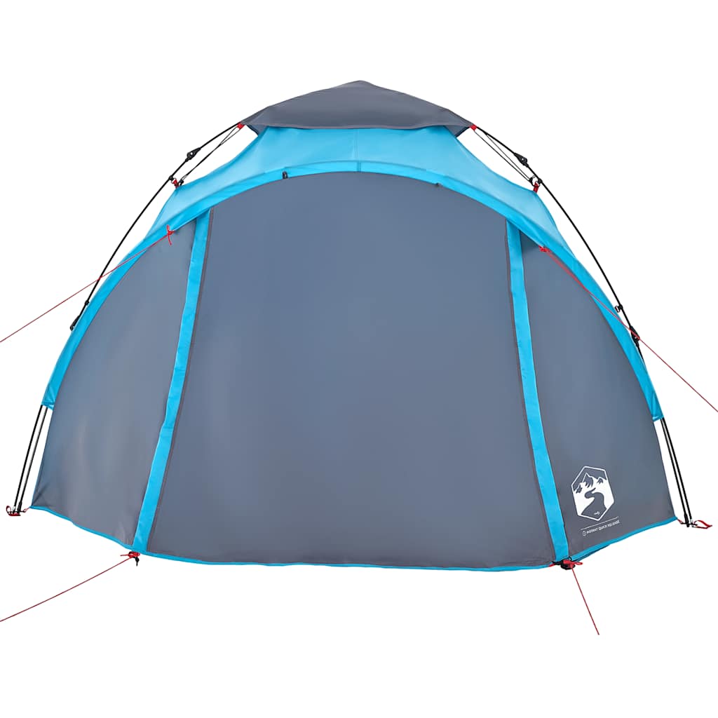 vidaXL Cort de camping cupolă 3 persoane, setare rapidă, albastru vidaXL Cort de camping cupolă 3 persoane, setare rapidă, albastru