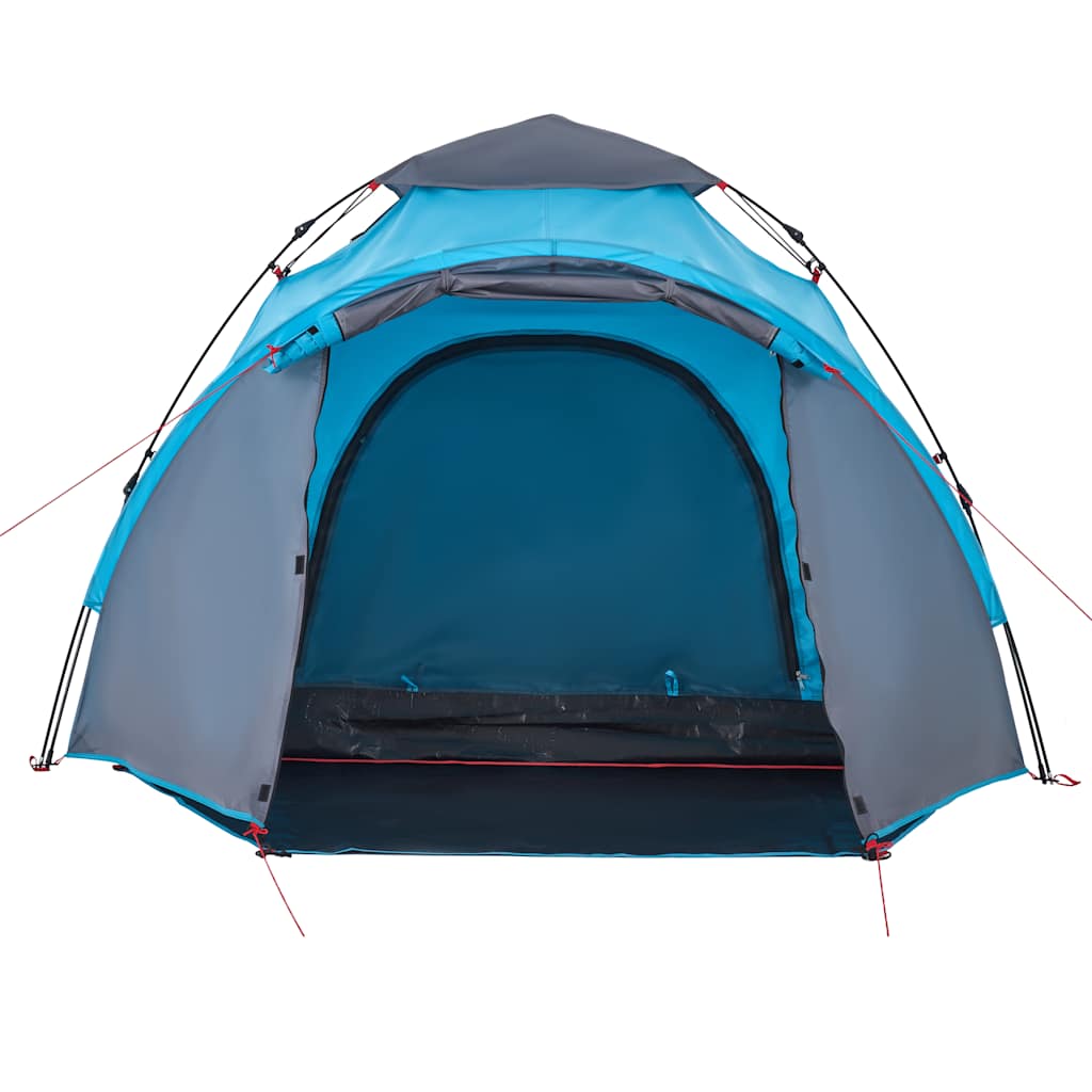 vidaXL Cort de camping cupolă 3 persoane, setare rapidă, albastru vidaXL Cort de camping cupolă 3 persoane, setare rapidă, albastru