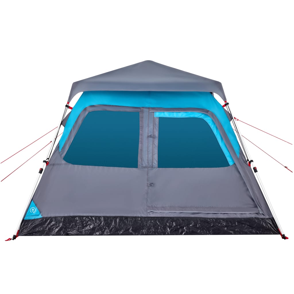 vidaXL Cort de camping cupolă 4 persoane, setare rapidă, albastru