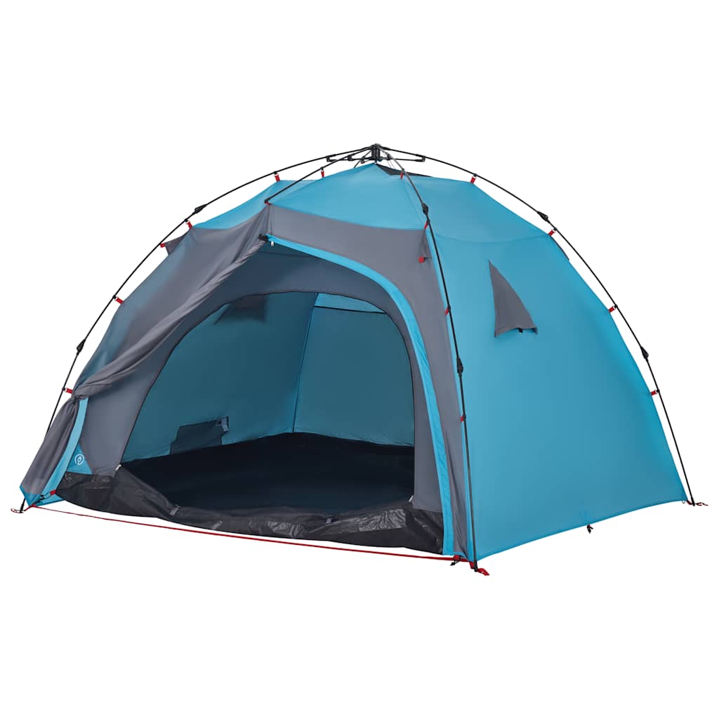 vidaXL Cort de camping cupolă 4 persoane, setare rapidă, albastru