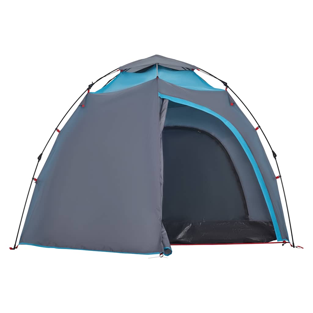 vidaXL Cort de camping cupolă 4 persoane, setare rapidă, albastru