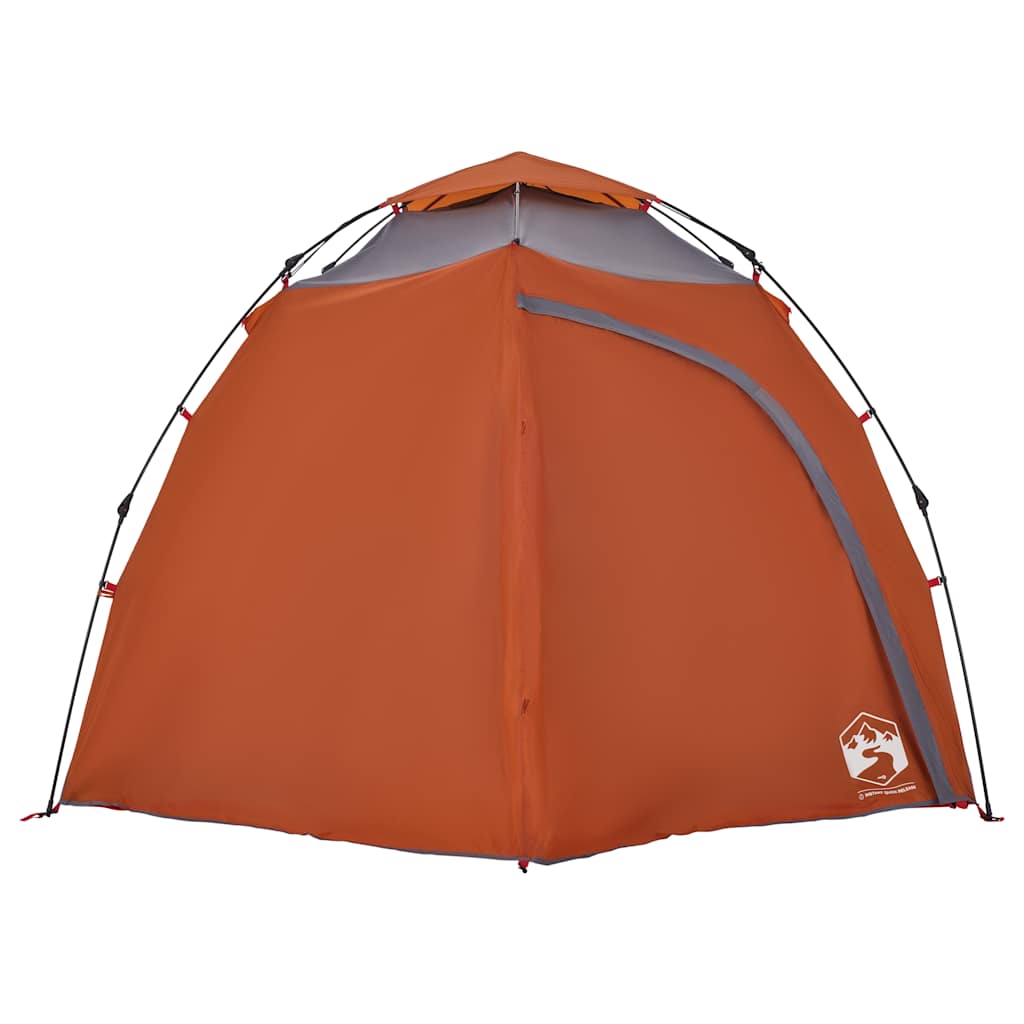 vidaXL Cort camping cupolă 4 persoane, gri/portocaliu, setare rapidă vidaXL Cort camping cupolă 4 persoane, gri/portocaliu, setare rapidă