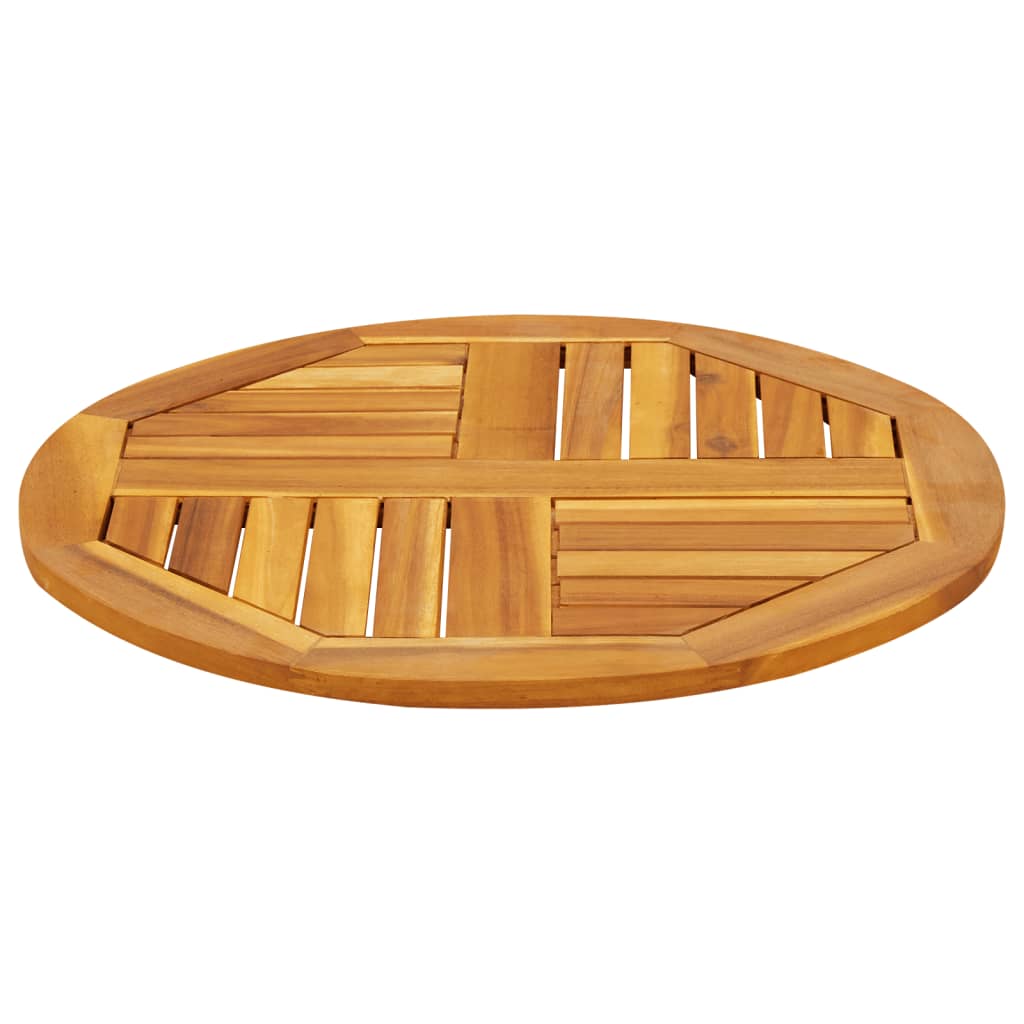 vidaXL Blat de masă rotund, Ø60x2 cm, lemn masiv de acacia vidaXL Blat de masă rotund, Ø60x2 cm, lemn masiv de acacia