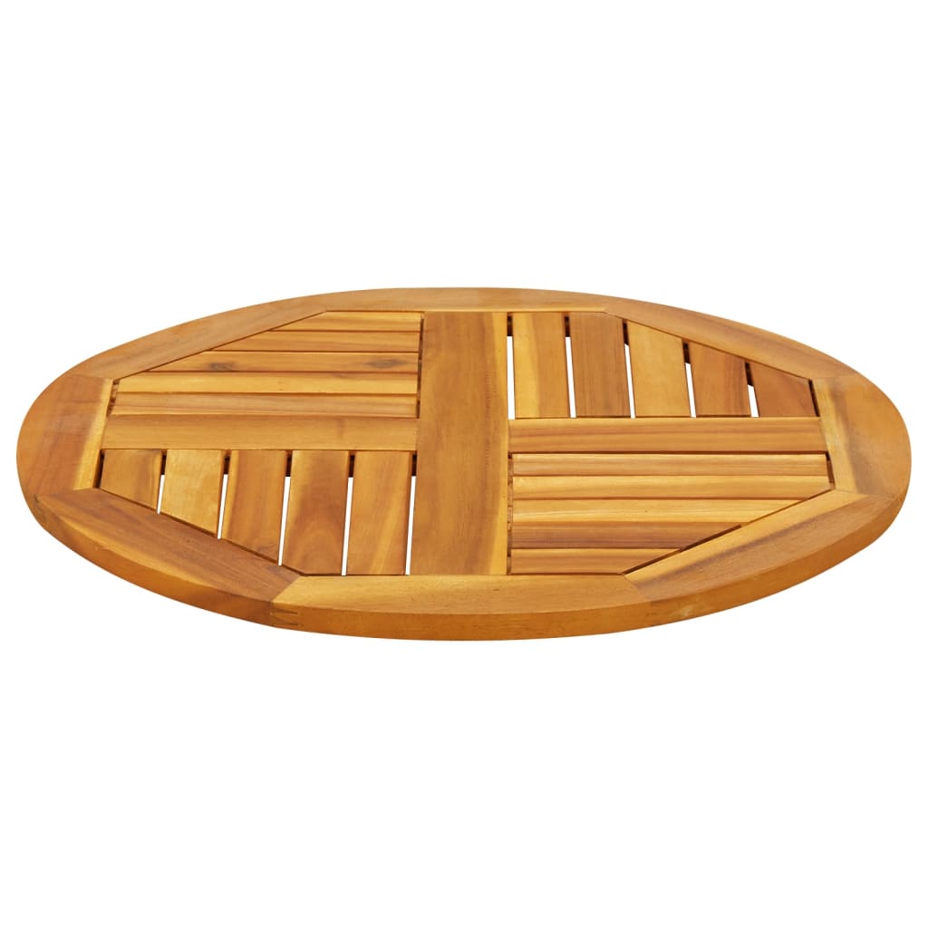 vidaXL Blat de masă rotund, Ø60x2 cm, lemn masiv de acacia vidaXL Blat de masă rotund, Ø60x2 cm, lemn masiv de acacia