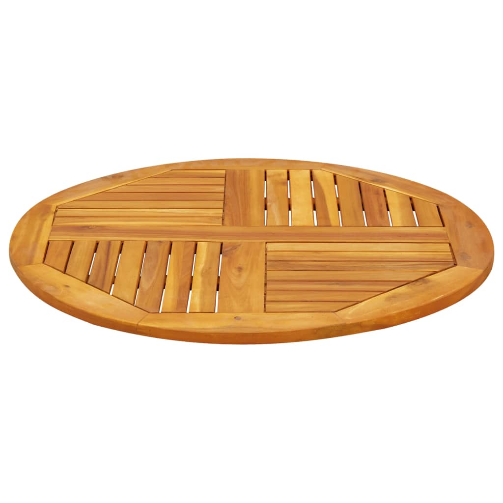 vidaXL Blat de masă rotund, Ø80x2,2 cm, lemn masiv de acacia vidaXL Blat de masă rotund, Ø80x2,2 cm, lemn masiv de acacia