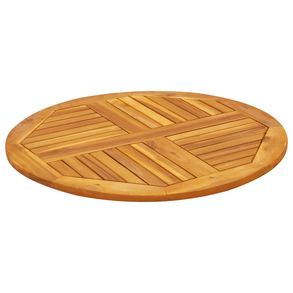 vidaXL Blat de masă rotund, Ø80x2,2 cm, lemn masiv de acacia vidaXL Blat de masă rotund, Ø80x2,2 cm, lemn masiv de acacia