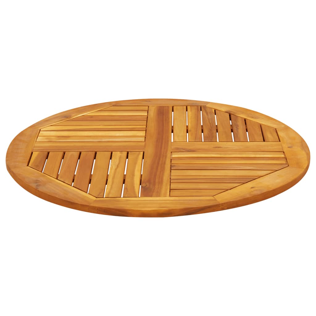 vidaXL Blat de masă rotund, Ø80x2,2 cm, lemn masiv de acacia vidaXL Blat de masă rotund, Ø80x2,2 cm, lemn masiv de acacia