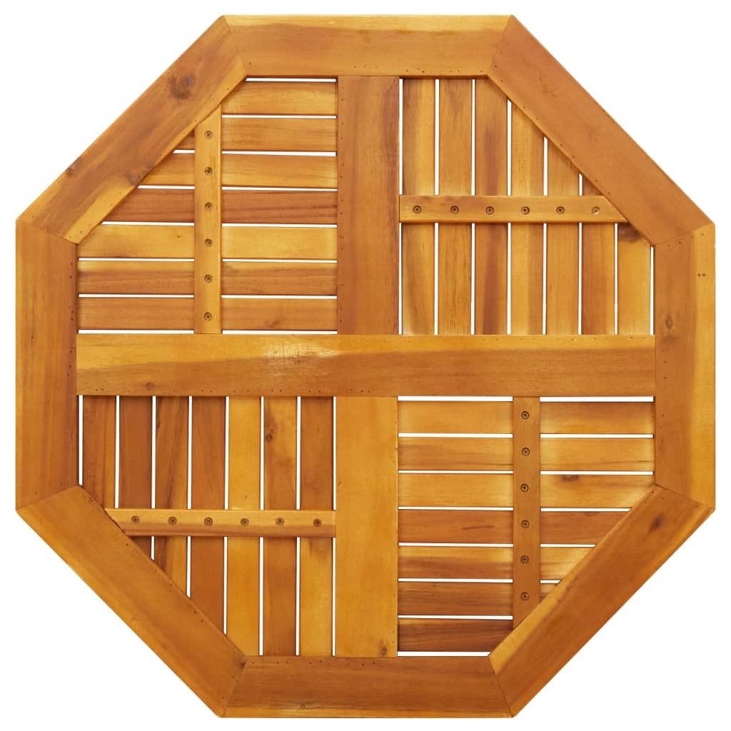 vidaXL Blat de masă, 80x80x2,2 cm, octogonal, lemn masiv acacia