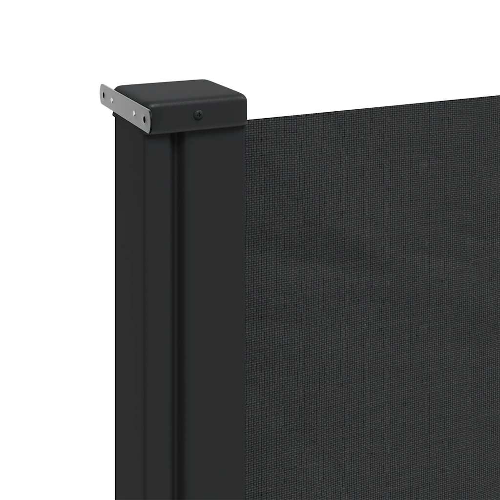 vidaXL Copertină laterală retractabilă, negru, 117x300 cm
