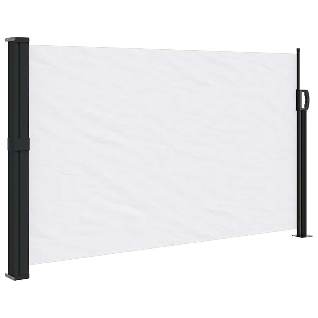vidaXL Copertină laterală retractabilă, alb, 117x300 cm vidaXL Copertină laterală retractabilă, alb, 117x300 cm