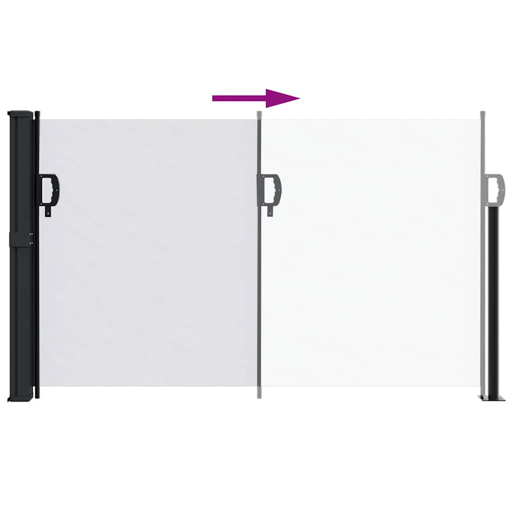 vidaXL Copertină laterală retractabilă, alb, 117x300 cm vidaXL Copertină laterală retractabilă, alb, 117x300 cm