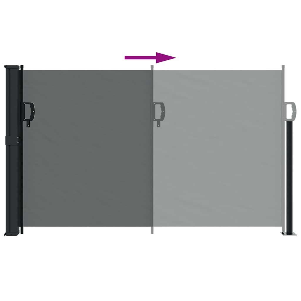 vidaXL Copertină laterală retractabilă, antracit, 117x300 cm vidaXL Copertină laterală retractabilă, antracit, 117x300 cm
