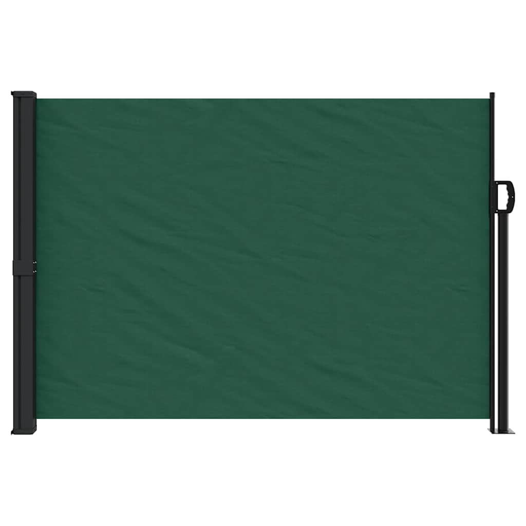 vidaXL Copertina laterală retractabilă, verde închis, 140x300 cm