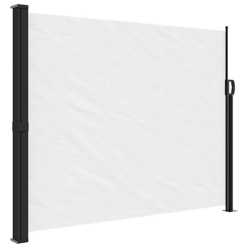vidaXL Copertina laterală retractabilă, alb, 160x300 cm
